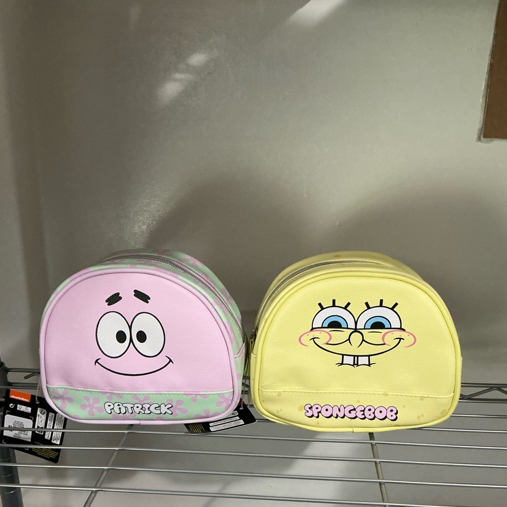 Nickelodeon SpongeBob & Patrick Cosmetic Bags – Set of 2